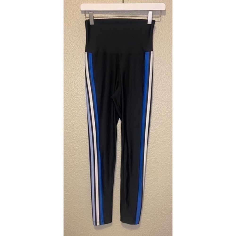 Beach Riot Sport Full Length Leggings with Racing Stripes Size Medium